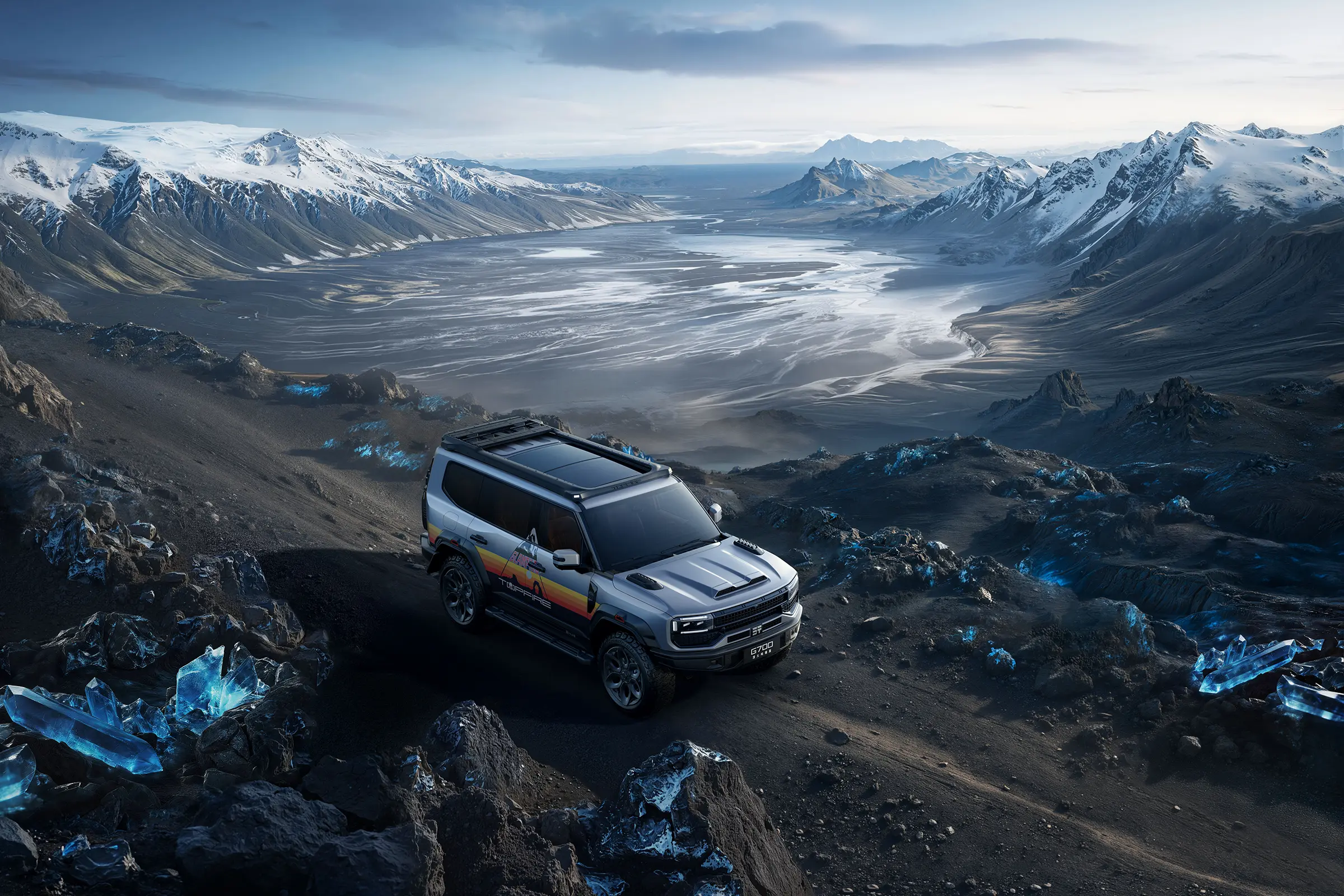 Jetour Horizon G700 V3 — Further exterior angle of the same vehicle. Image 3 of 3. Authorized new car for export from Ch...